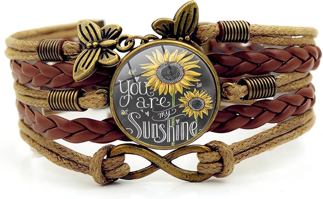 🌻🌻🌻 SUNFLOWER BUTTERFLY BRACELET🌻🌻🌻
