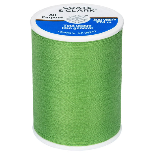 Coats & Clark All Purpose Apple Green Polyester Thread, 300 Yards