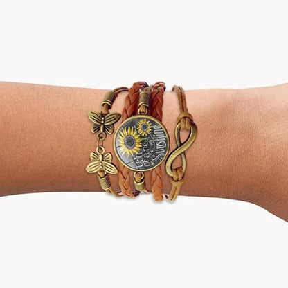 🌻🌻🌻 SUNFLOWER BUTTERFLY BRACELET🌻🌻🌻