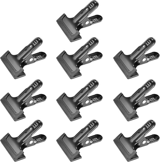 10-Pack Heavy Duty Muslin Spring Clamps – 4.25” Clips for Photo Studio Backdrops, Backgrounds & Woodworking