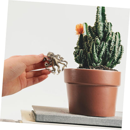 Octopus Pure Brass Miniature Figurine – Vintage Retro Decor