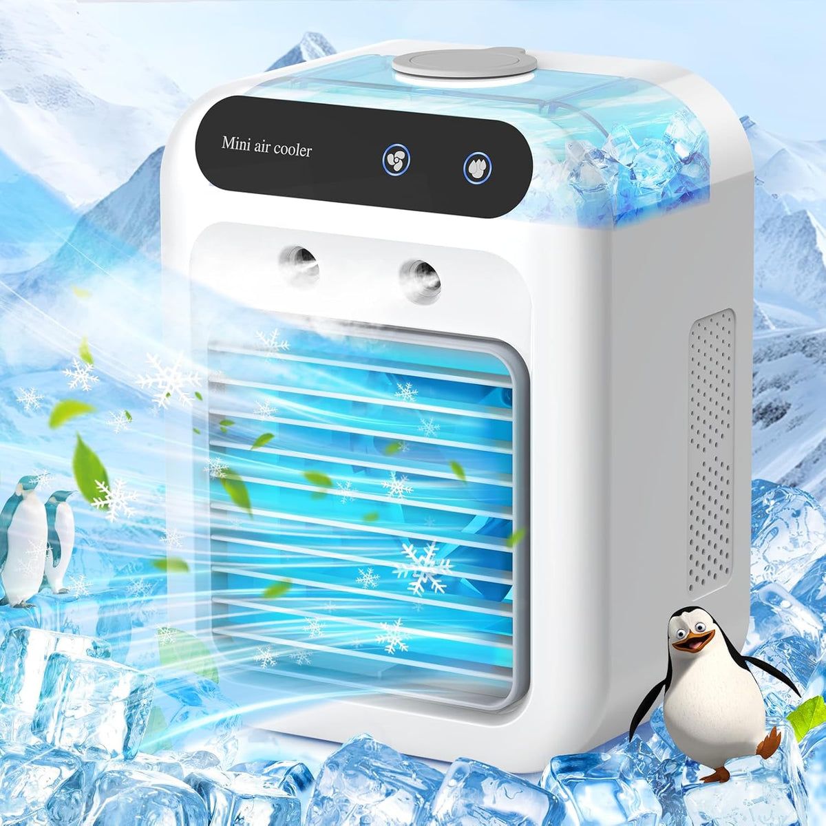 Portable Air Conditioner Fan 3-in-1 – Mini Air Cooler with Mist