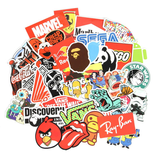 100 PCS Random Vinyl Stickers – Waterproof Aesthetic Decals for Laptop & Water Bottle ✨