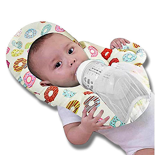 Baby Detachable Anti Roll Prevent Flat Self Feeding Nursing Pillow