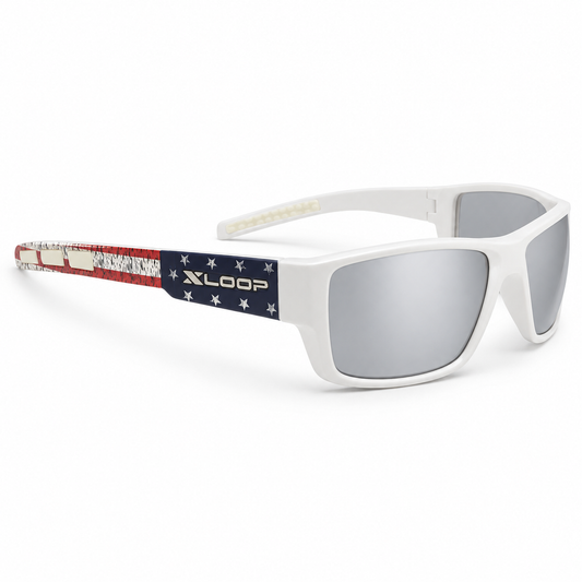 White Arctic Shield UV400 Sunglasses for Men – Bold Retro Look, Assorted Frame Colors