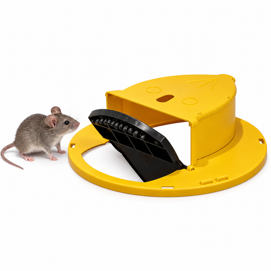 Mice Trap Auto Reset Mousetrap Flipped n Slide Bucket Lid Mouse Rat Trap for Indoor Outdoor