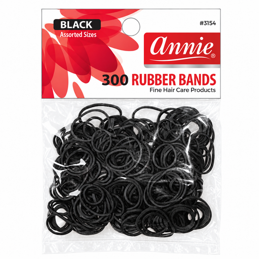 Annie 300 Rubber Bands Brown Assorted Sizes