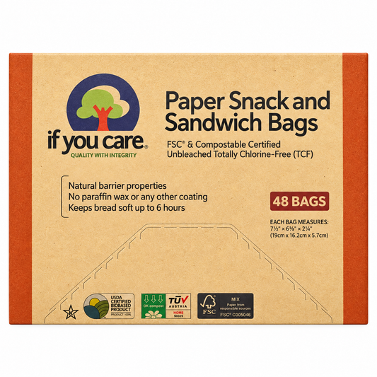 If You Care Paper Snack and Sandwich Bags