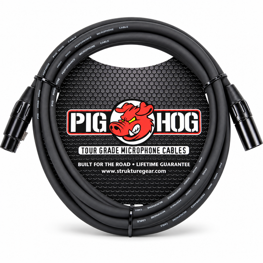 Pig Hog 8mm XLR Microphone Cable - 10 Feet