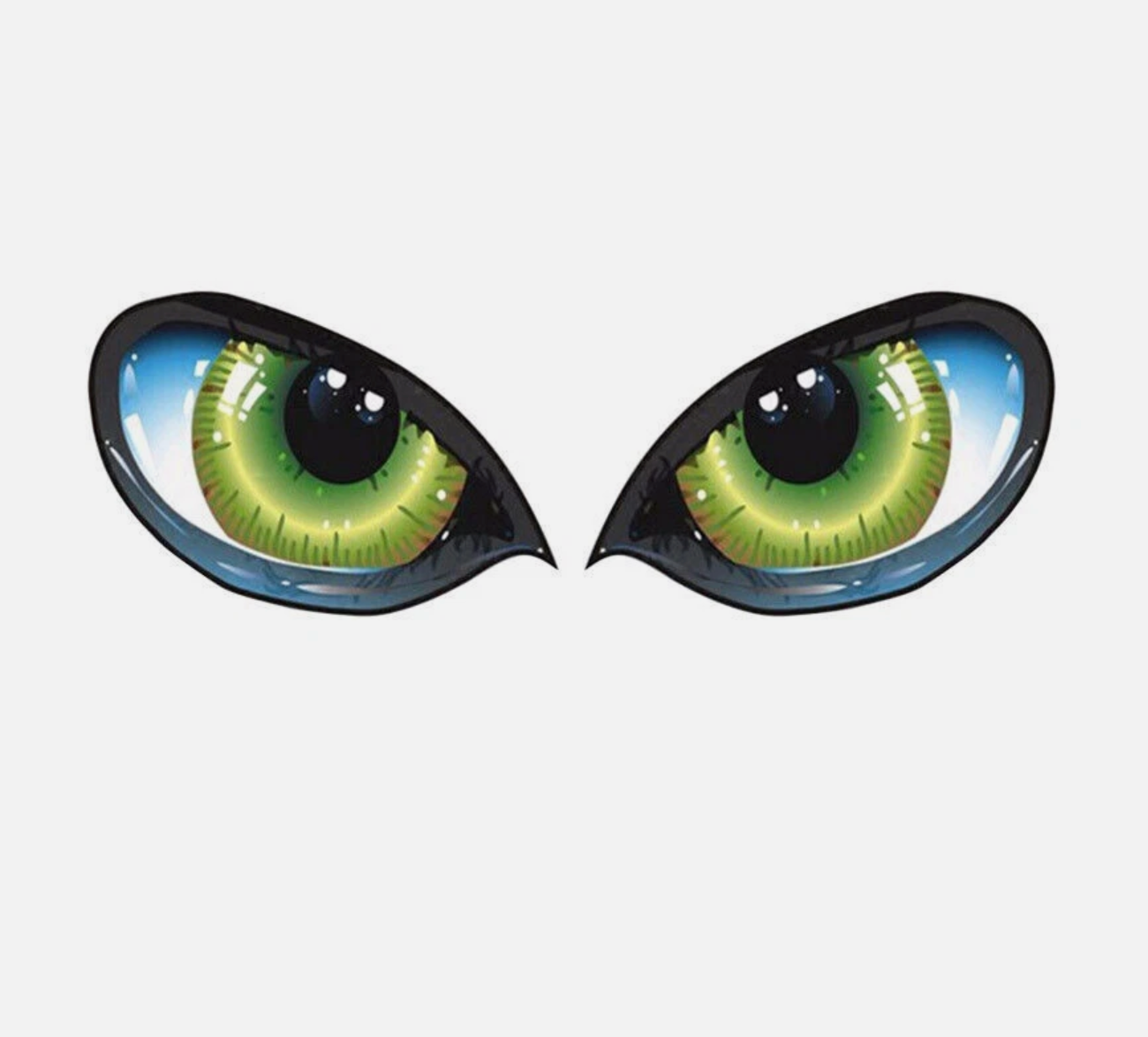 👁️ 3D Cat Eye Car Stickers – Fierce & Fun Vehicle Decoration (2 Pcs Set)