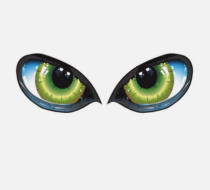 👁️ 3D Cat Eye Car Stickers – Fierce & Fun Vehicle Decoration (2 Pcs Set)