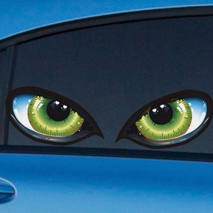 👁️ 3D Cat Eye Car Stickers – Fierce & Fun Vehicle Decoration (2 Pcs Set)