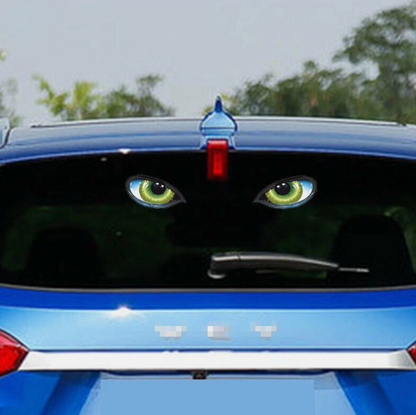 👁️ 3D Cat Eye Car Stickers – Fierce & Fun Vehicle Decoration (2 Pcs Set)
