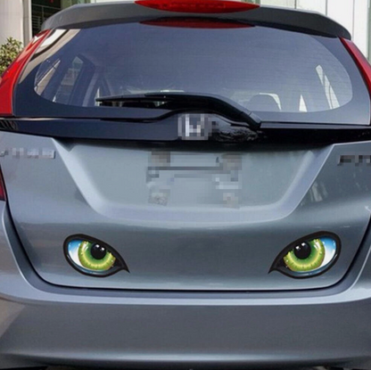 👁️ 3D Cat Eye Car Stickers – Fierce & Fun Vehicle Decoration (2 Pcs Set)