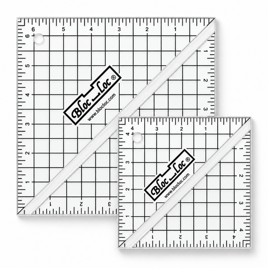 Bloc Loc Half Square Acrylic Ruler Set 6.5 & 4.5