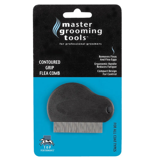 Master Grooming Tools Contoured Grip Flea Comb